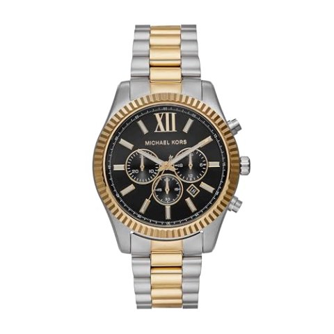 Michael Kors Lexington 男士计时腕表 双色不锈钢
