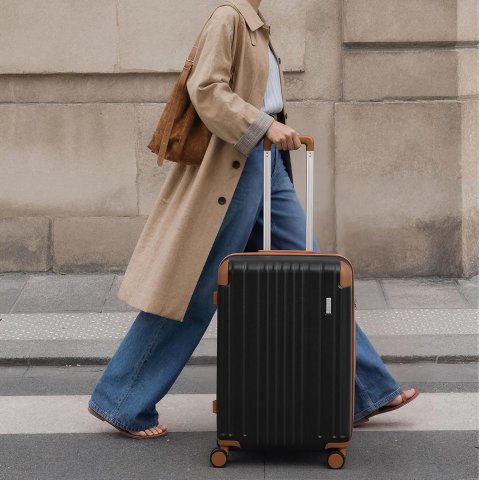 Coolife 24-Inch Lightweight Durable Hardshell Suitcase