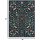 Lahome Washable Botanical Insect Pattern Area Rug 5x7 Non-Slip Faux Wool for Living Room Bedroom