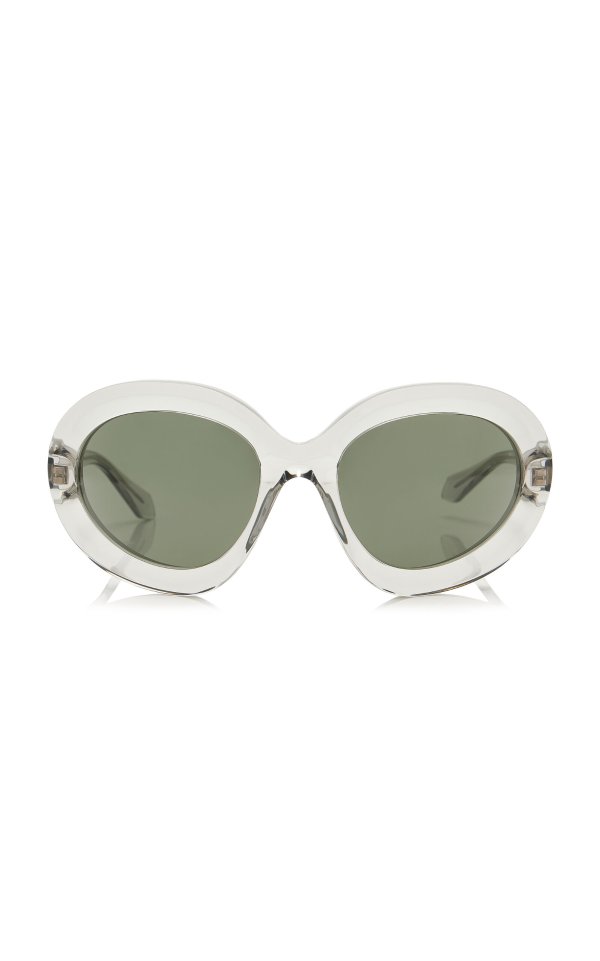 Butterfly Frame Acetate Oversized Sunglasses