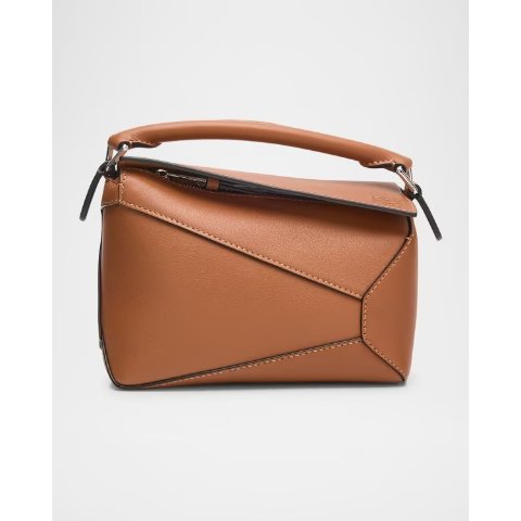 Puzzle Mini Top-Handle Bag in Nappa Leather