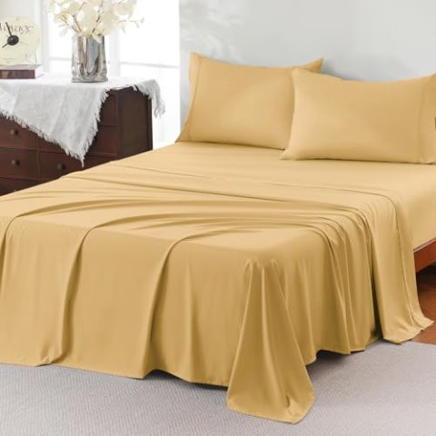 ChicView Twin Sheet Set 3 Pieces Hotel Luxury Microfiber Deep Pocket Bedsheets