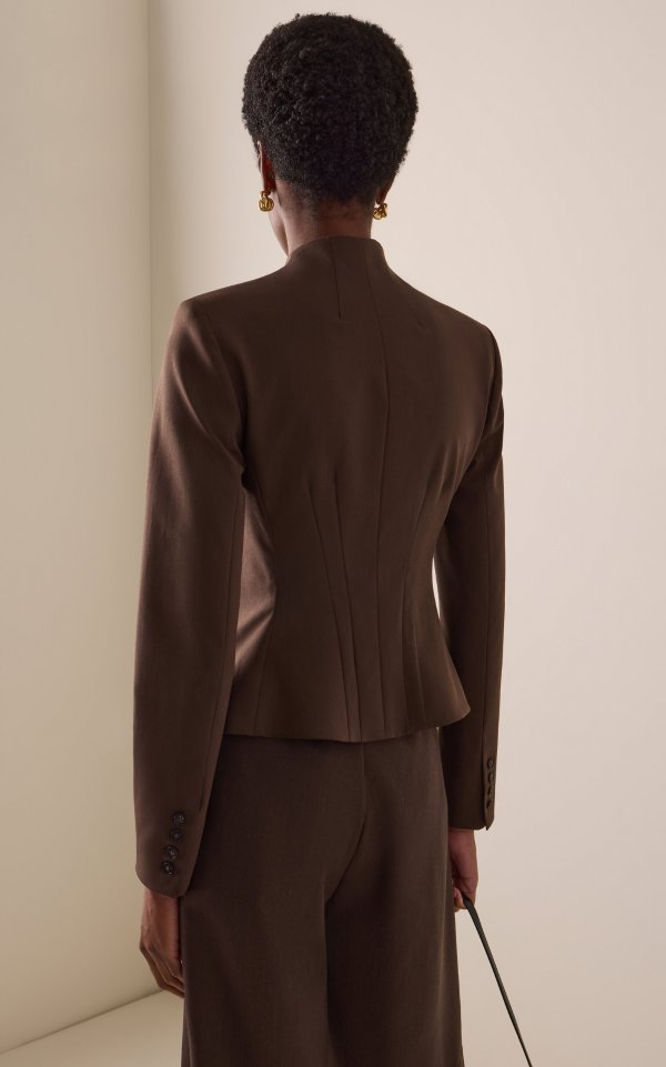 Adrian Twill Jacket Structured Corset Silhouette