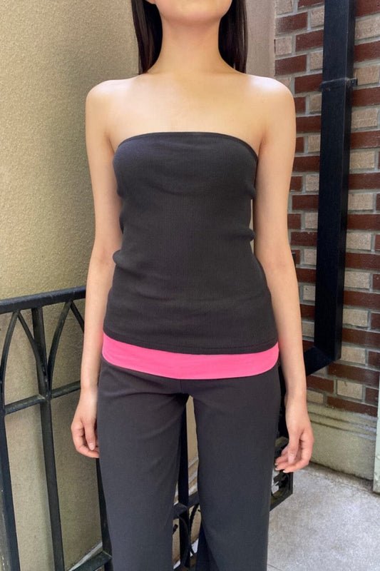 Evelyn Ribbed Tube Top Cotton