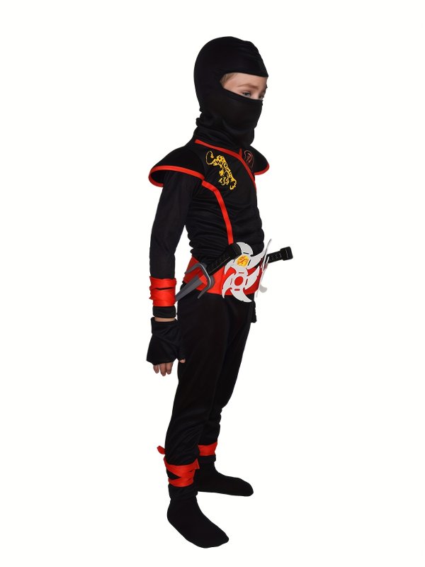 儿童忍者武士表演服装 万圣节角色扮演