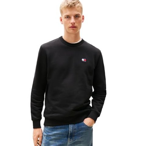 Tommy Jeans Men's Regular Badge Crewneck Sweatshirt Medium
