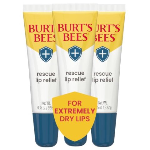 Burt's Bees Rescue Lip Relief Honey Vanilla 0.35 oz 3-Pack