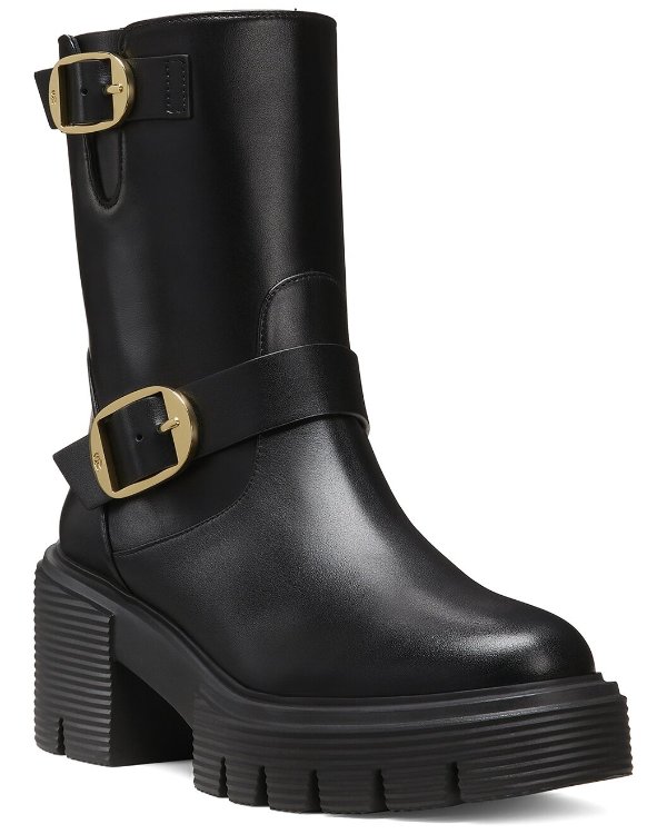Soho Leather Moto Bootie