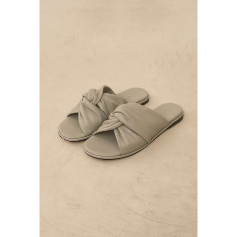 TWIST SLIDE 皮革手工凉拖