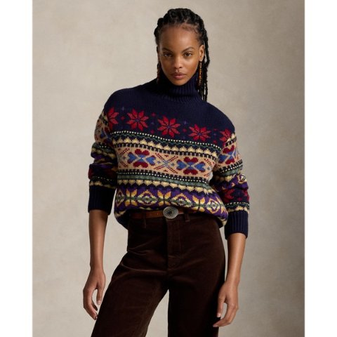 Ralph LaurenWool-Cashmere-Blend Turtleneck Sweater