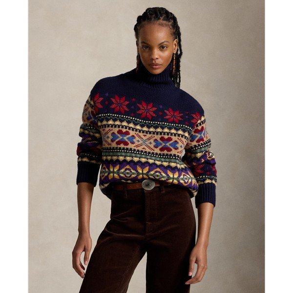 Wool-Cashmere-Blend Turtleneck Sweater