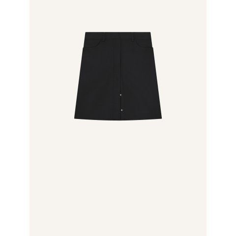 Stretch Twill Snap Pencil Skirt