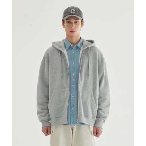 COVERNATSmall Logo Fleece Zip-Up Hoodie