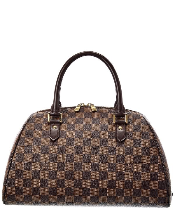 二手 Damier Ebene Ribera MM 贝壳手袋
