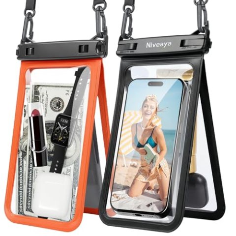 Niveaya 双层防水手机袋 IPX8 2个装 8.3英寸