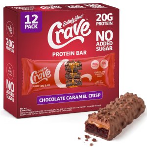 SatisfyYourCrave 高蛋白棒 巧克力焦糖 20g蛋白 12支
