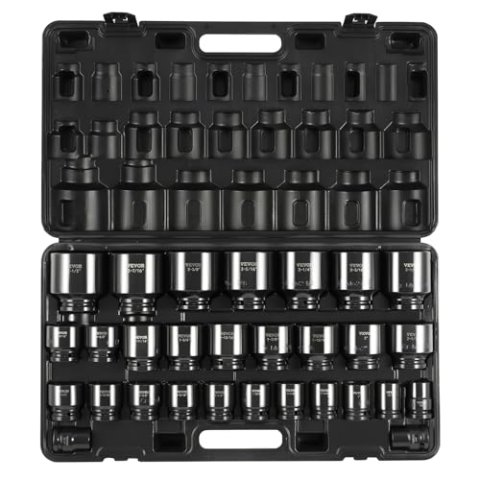 VEVOR 3/4" Drive Impact Socket Set 29 Piece CR-MO