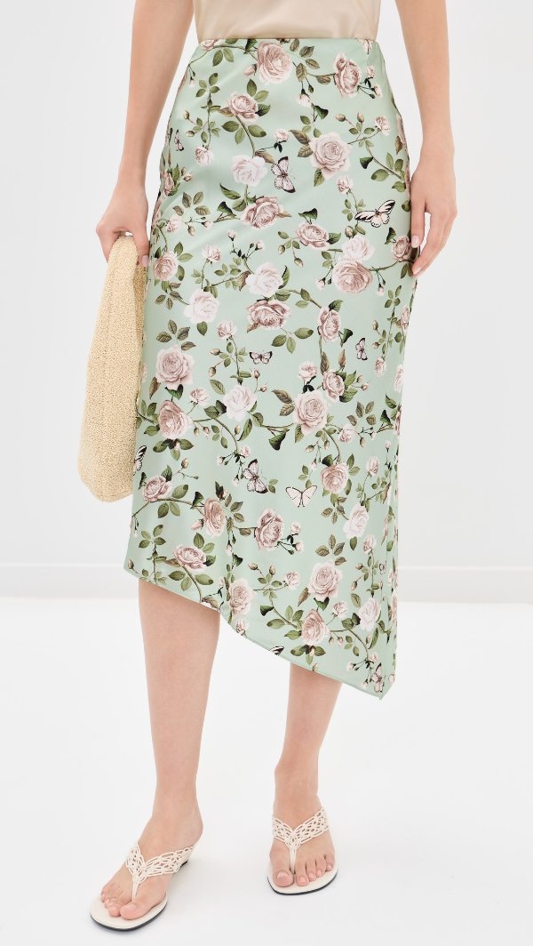  Maeve Asymmetrical Slip Skirt