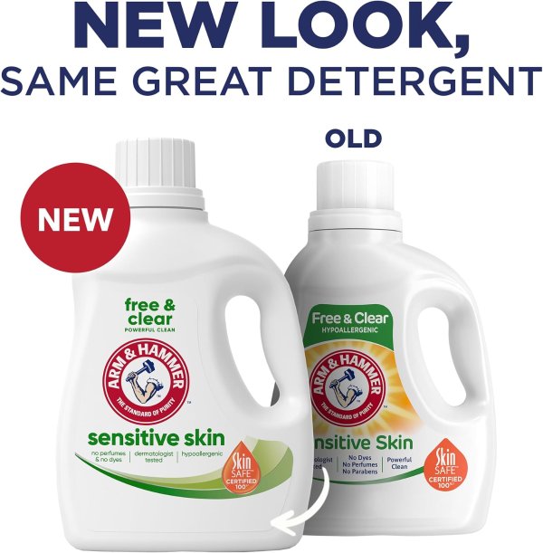 ARM & HAMMER 洁净敏感肌洗衣液 105盎司