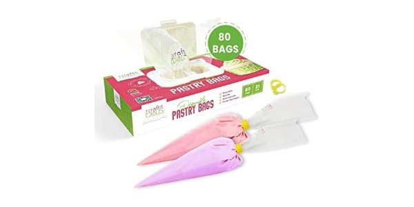 Disposable Piping Bags 21-Inch 80-Pack