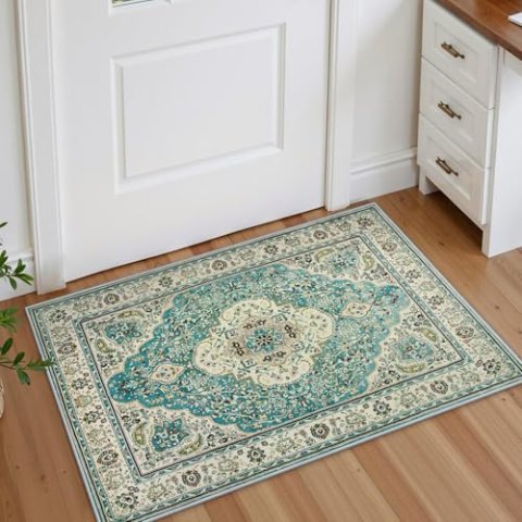 Lahome Felice 中古花卉地毯 2x3 防滑 可机洗