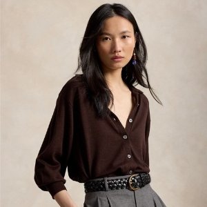 Wool Polo-Collar Sweater $198