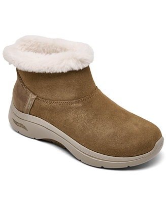 Skechers GO WALK Arch Fit 2.0 Slip-Ins Cozy Stride Ankle Boots