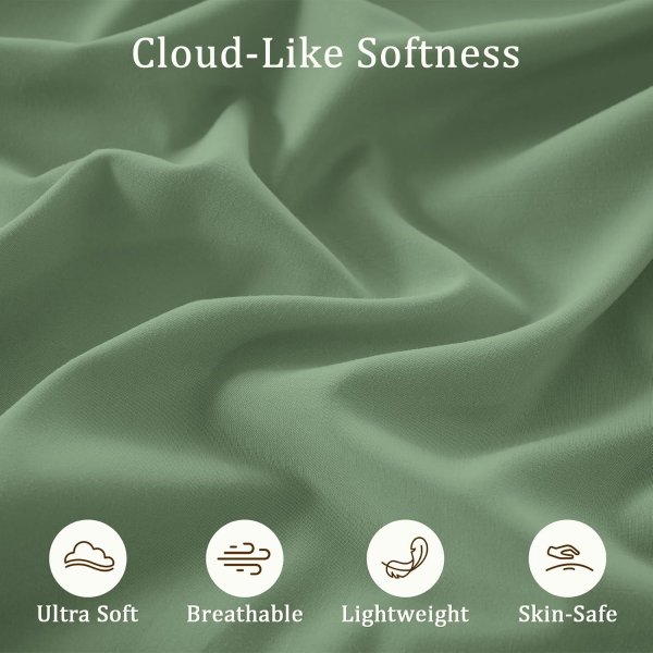 ChicView 4-Piece Hotel Luxury Breathable Microfiber Queen Sheet Set Deep Pocket