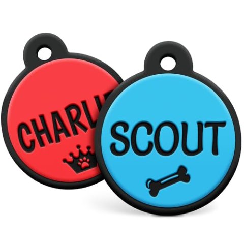 GoTags Silicone Personalized Engraved Silent Pet Tag