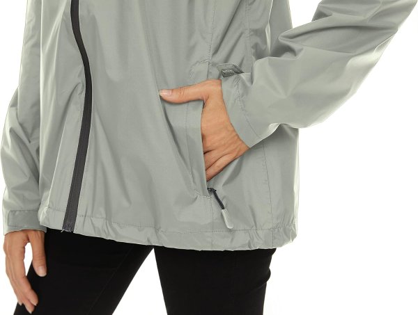 LeSies Women's Lightweight Waterproof Rain Jacket