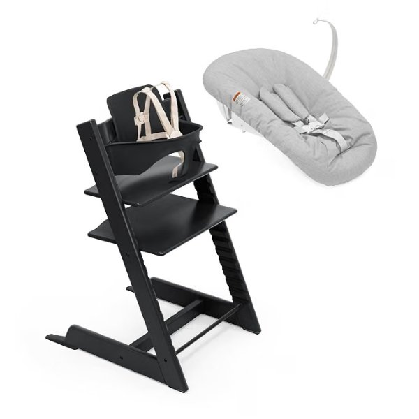 Tripp Trapp High Chair with Newborn Set and Tray
