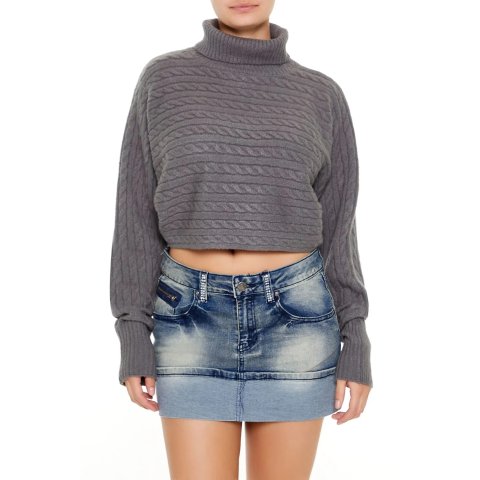 FOREVER 21Cable Knit 高领毛衣