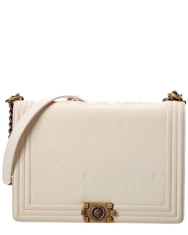  Pre-owned Boy Large Lambskin Leather Bag