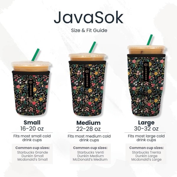 Sok It JavaSok Insulated Neoprene Cup Sleeve Medium 22-28oz