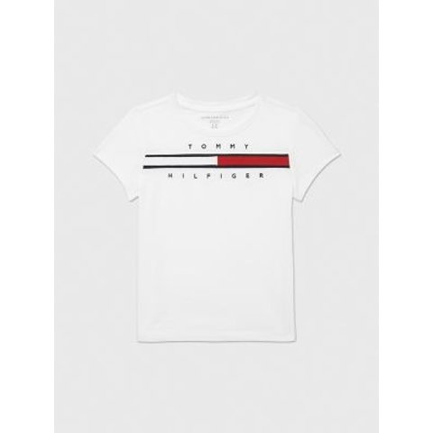 Tommy Hilfiger Kids  Embroidered Flag Logo T-Shirt