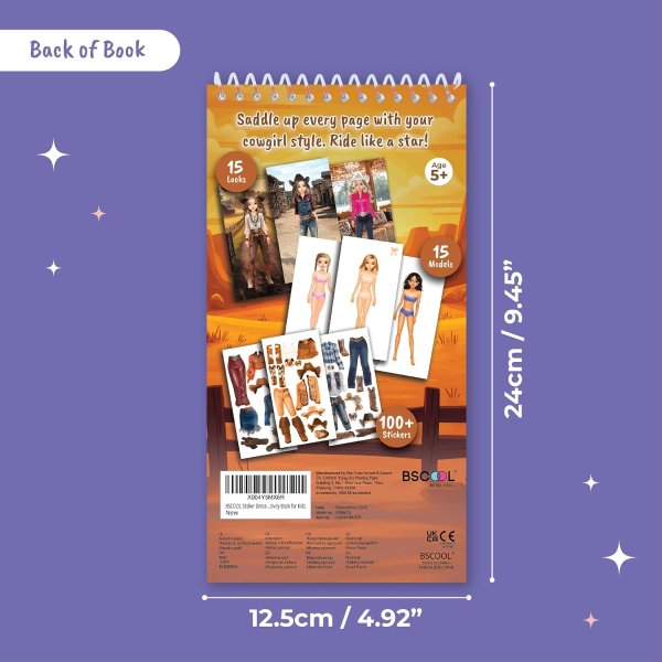 BSCOOL 牛仔女孩时尚贴纸手工书