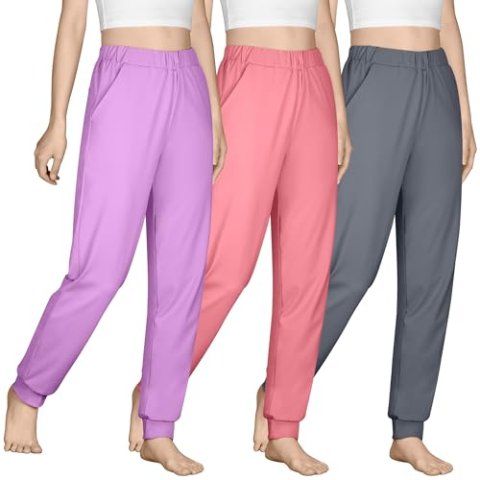 BIG ELEPHANT Girls Jogger Pants with Pockets Lightweight Athletic Pants