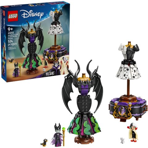 LEGO 迪士尼 43262 玛琳菲森与库伊拉的摩登裙装 儿童拼搭玩具