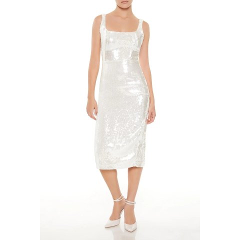 FOREVER 21Sequin 修身中长款背心裙
