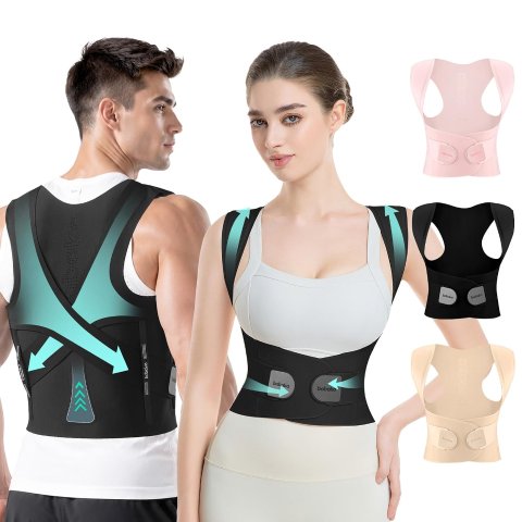 Invisible Lightweight Adjustable Posture Corrector Back Brace Small