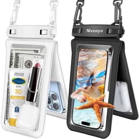Niveaya 双层防水手机袋 2件装 8.3英寸通用
