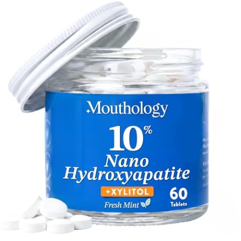 Mouthology 10%纳米羟基磷灰石牙膏片 60粒