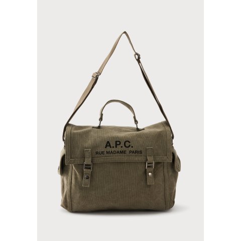 A.P.C.卡其色回收材质公文包