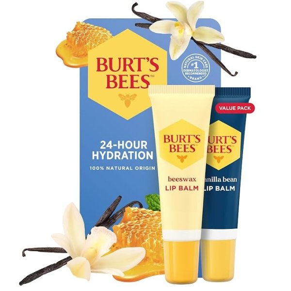 Burt's Bees 蜂蜡香草精华润唇膏 2支装