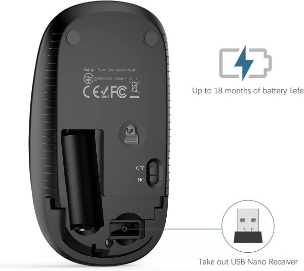 VssoPlor 2.4G 无线鼠标 省电便携