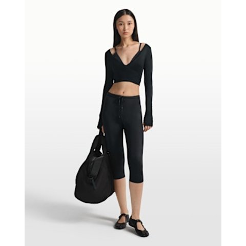 NikeSKIMS 缎面高腰抽绳紧身裤 女款 43cm