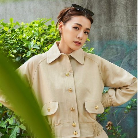 亚麻混纺飞行员夹克
