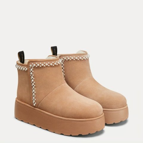 Nellie Pearl Flatform Bootie