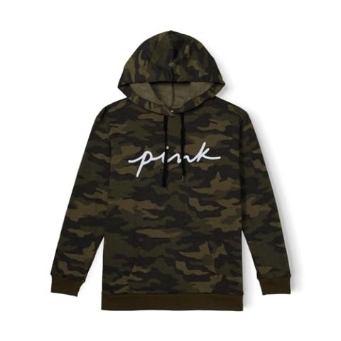 Victoria's Secret PINK Logo Campus Hoodie Sweatshirt Size S