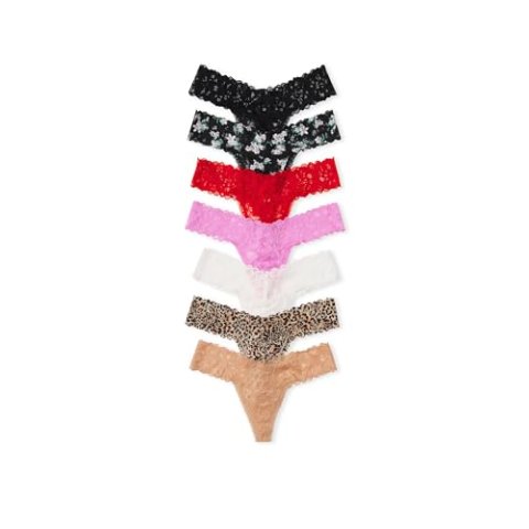 Victoria's Secret 蕾丝丁字裤 7条装 M码